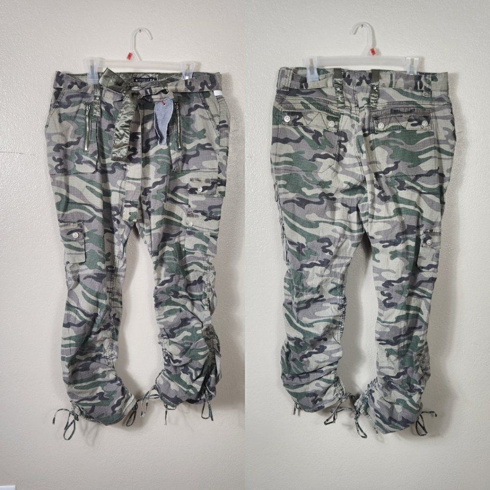 Vanilla Star Camo Cargo Pants Size 22 NWT Adjustable Inseam